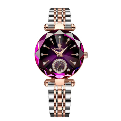Relógio Feminino Elegante em Aço Inoxidável