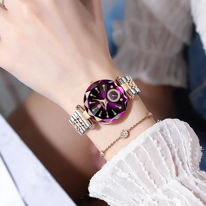 Relógio Feminino Elegante em Aço Inoxidável