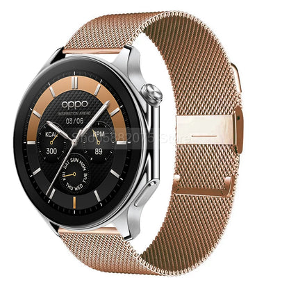 Pulseira de malha metálica para Smart Watch